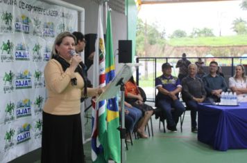 Foto - INAUGURAÇÃO DA QUADRA POLIESPORTIVA CAPITÃO BRÁS