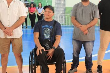 Foto - Cerimônia de reinauguração do Ginásio de Esportes Luiz Carlos Felizardo Rodrigues -Tatu