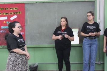 Foto - Visitação nas escolas do Projeto Alavancas