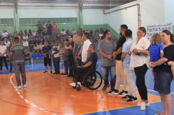 Foto - Cerimônia de reinauguração do Ginásio de Esportes Luiz Carlos Felizardo Rodrigues -Tatu