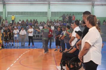 Foto - Cerimônia de reinauguração do Ginásio de Esportes Luiz Carlos Felizardo Rodrigues -Tatu