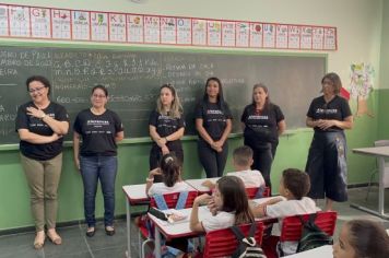 Foto - Visitação nas escolas do Projeto Alavancas