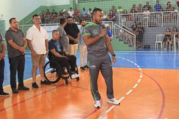 Foto - Cerimônia de reinauguração do Ginásio de Esportes Luiz Carlos Felizardo Rodrigues -Tatu