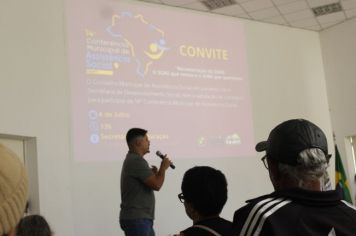 Foto - 14ª CONFERÊNCIA MUNICIPAL DE ASSISTÊNCIA SOCIAL - CAJATI