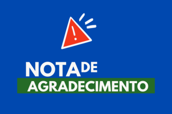 NOTA DE AGRADECIMENTO