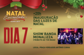 Inauguração das Luzes do Natal Encantado acontece neste sábado 
