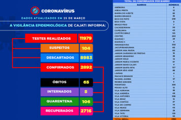 Números da COVID-19 em Cajati