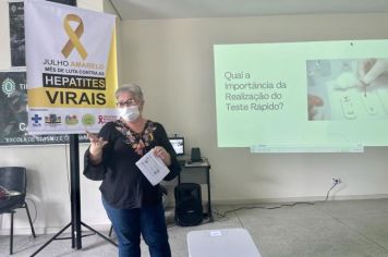 Departamento de Saúde realiza palestra sobre Hepatites Virais com servidores do município