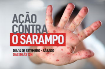 Sábado é dia de combate ao sarampo