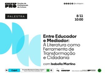 LITERATURA E CIDADANIA- Participe da Palestra Entre Educador e Mediador: A Literatura como Ferramenta de Transformação e Cidadania com Isabella Martino.