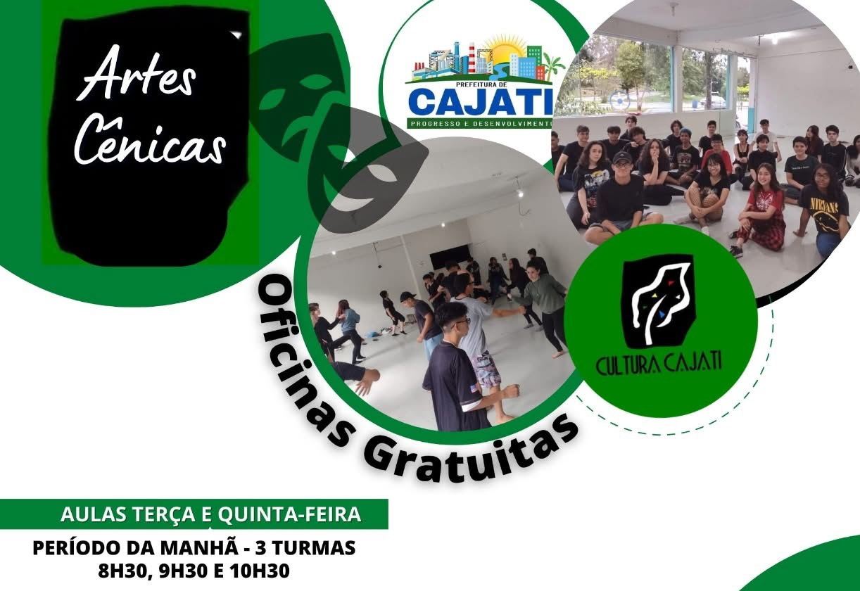 INSCRIÇÃO DAS OFICINAS GRATUITAS ATÉ 26 DE FEVEREIRO!