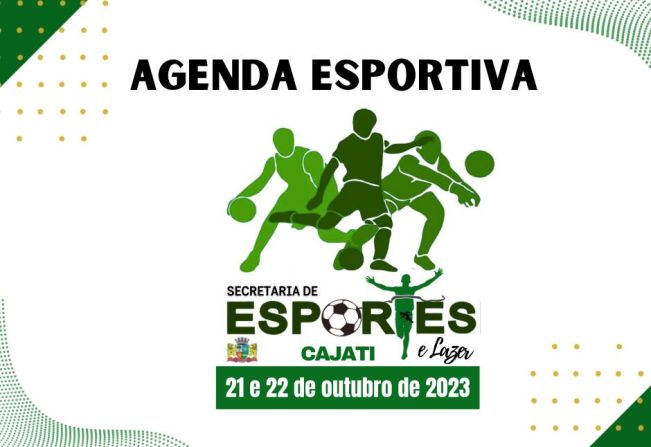 AGENDA ESPORTIVA DO FINAL DE SEMANA