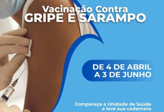 Vacinação contra a gripe e sarampo continua em Cajati