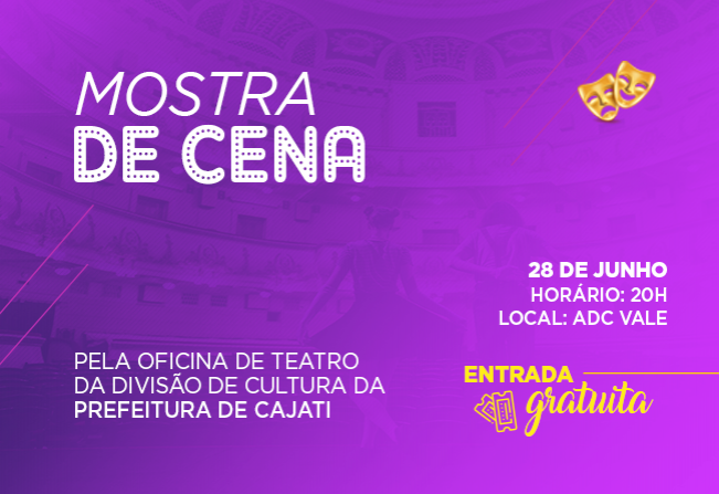 Sexta-feira tem Mostra de Cena em Cajati