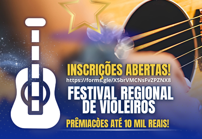 FESTIVAL DE VIOLA CAIPIRA: INSCRIÇÕES PARA APRESENTAÇÃO NO ANIVERSÁRIO DE CAJATI