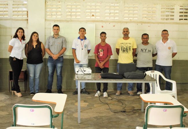 AULA INAUGURAL DO CURSO GRATUITO DE PEDREIRO EM CAJATI