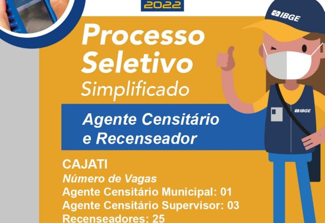 IBGE abre inscrições para processo seletivo até 29 de dezembro