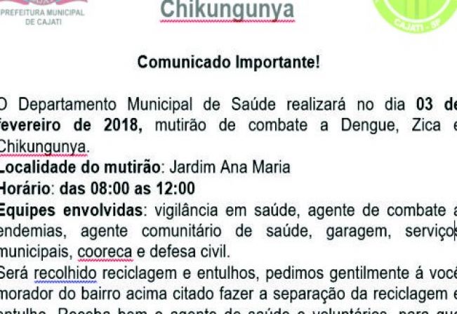 Comunicado Importante