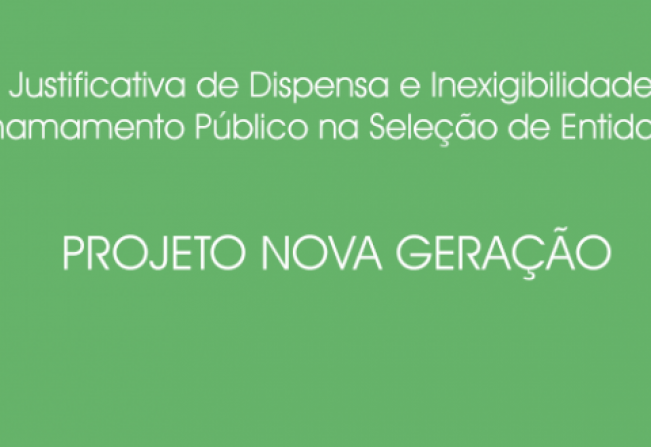 JUSTIFICATIVA DISPENSA CHAMAMENTO PUBLICO 2018