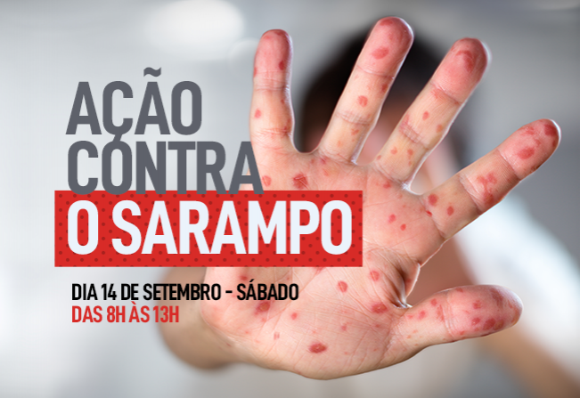 Sábado é dia de combate ao sarampo