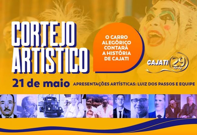 Cortejo artístico contará o desenvolvimento histórico de Cajati 